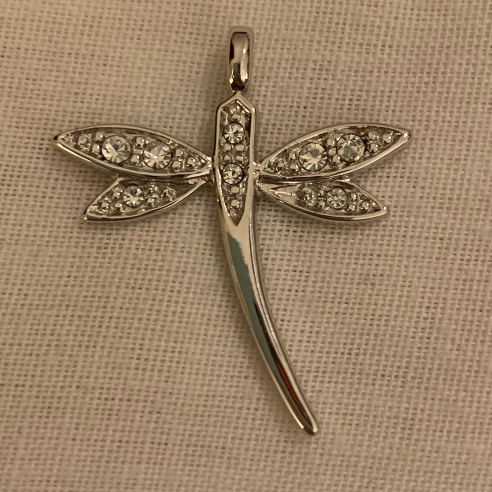 Sterling Silver Dragonfly Pendant Charm